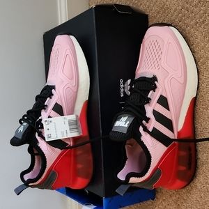 NWT mens adidas pink sneakers size 9